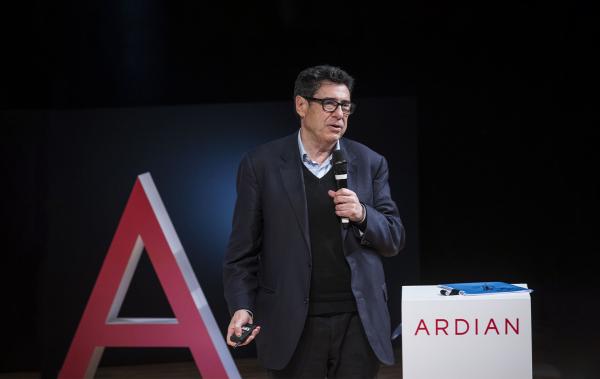 Philippe Agion during the AIxAI 2024 conference hostedby Trinity Gate Investments